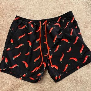 South Beach Swim Trunks Chili Peppers